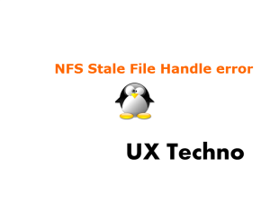 NFS Stale File Handle error