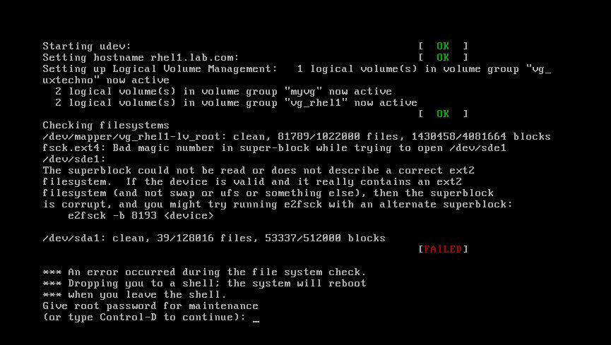 How To Resolve Bad Magic Number In Super block Error UX Techno