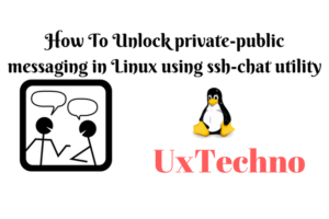 private-public messaging in Linux
